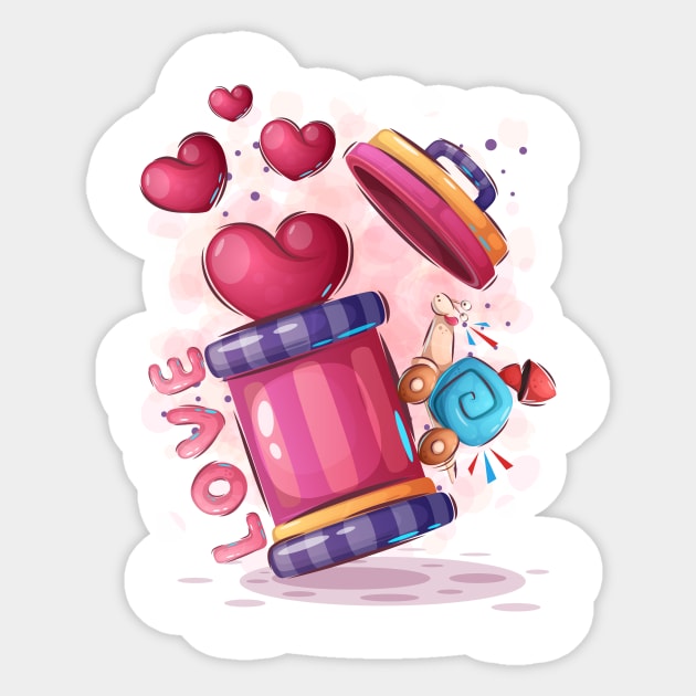 Love Discarded: Signs of Affection Enter the Trash Bin 🚮❤️ Sticker by Numanatit